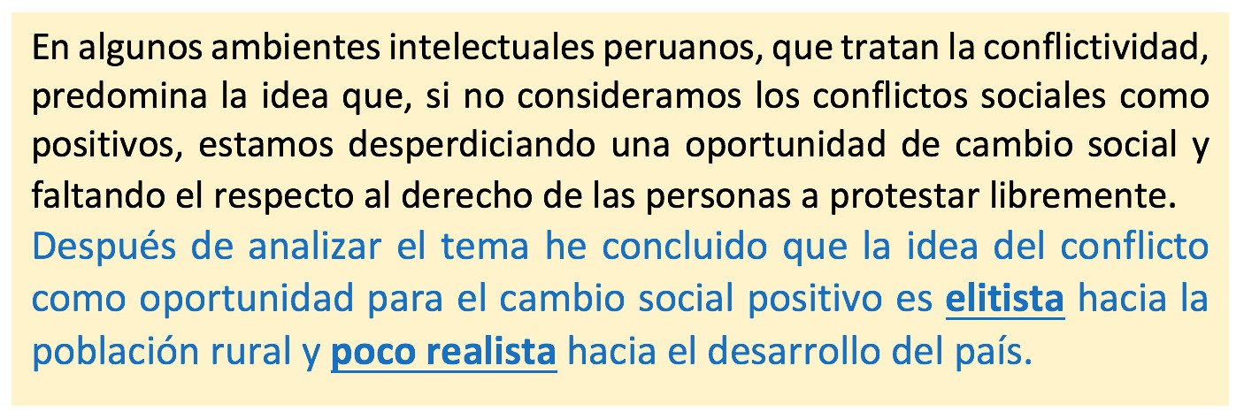 conflictos sociales oportunidades